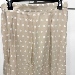 Ann Taylor Beige & White Skirt